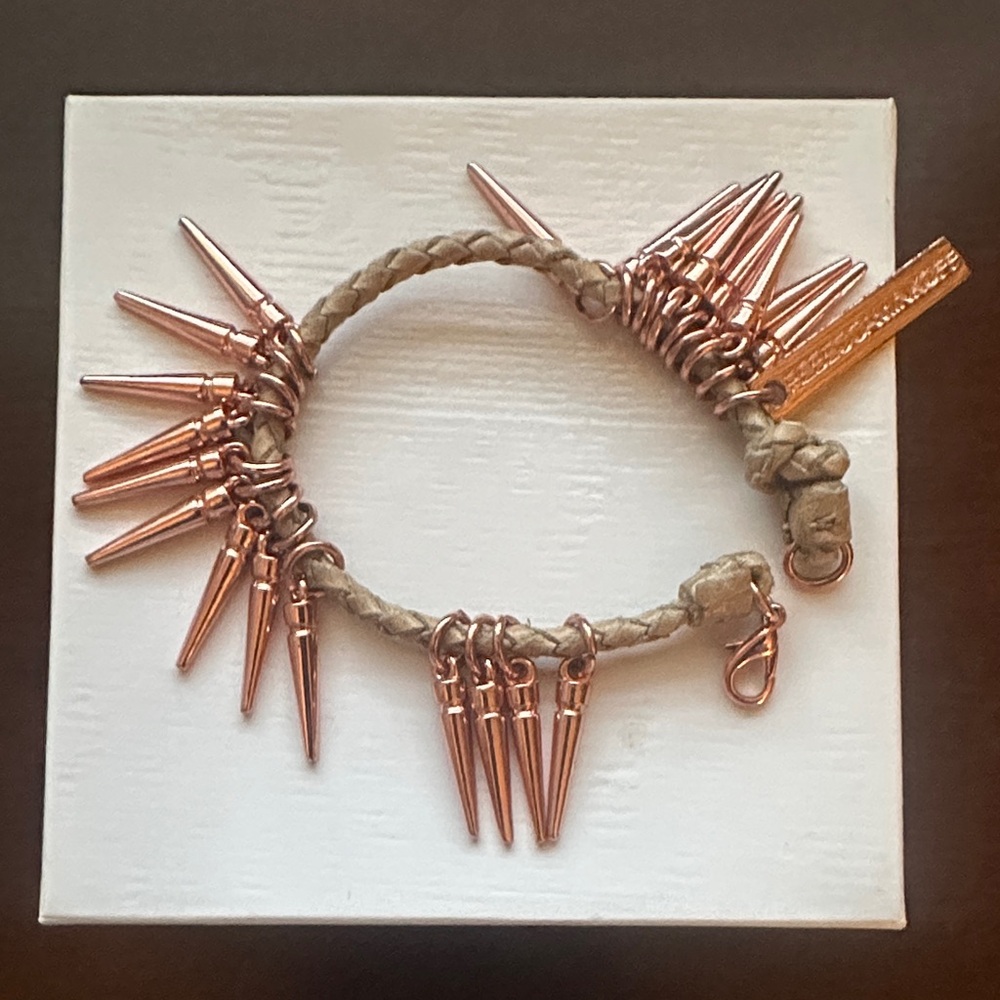 Rebecca Minkoff Rose Gold Spike Bracelet